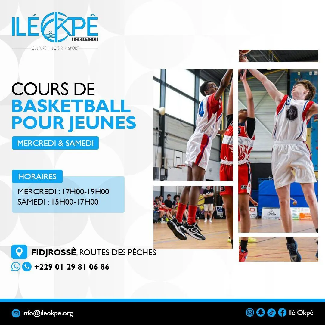 Affiche — Cours de Basketball pour jeunes