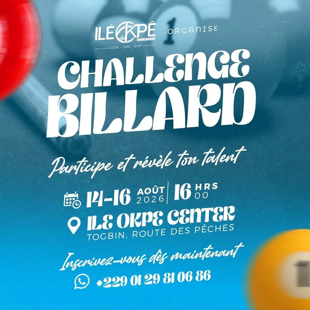 Challenge Billard au Centre Ilé Ôkpè