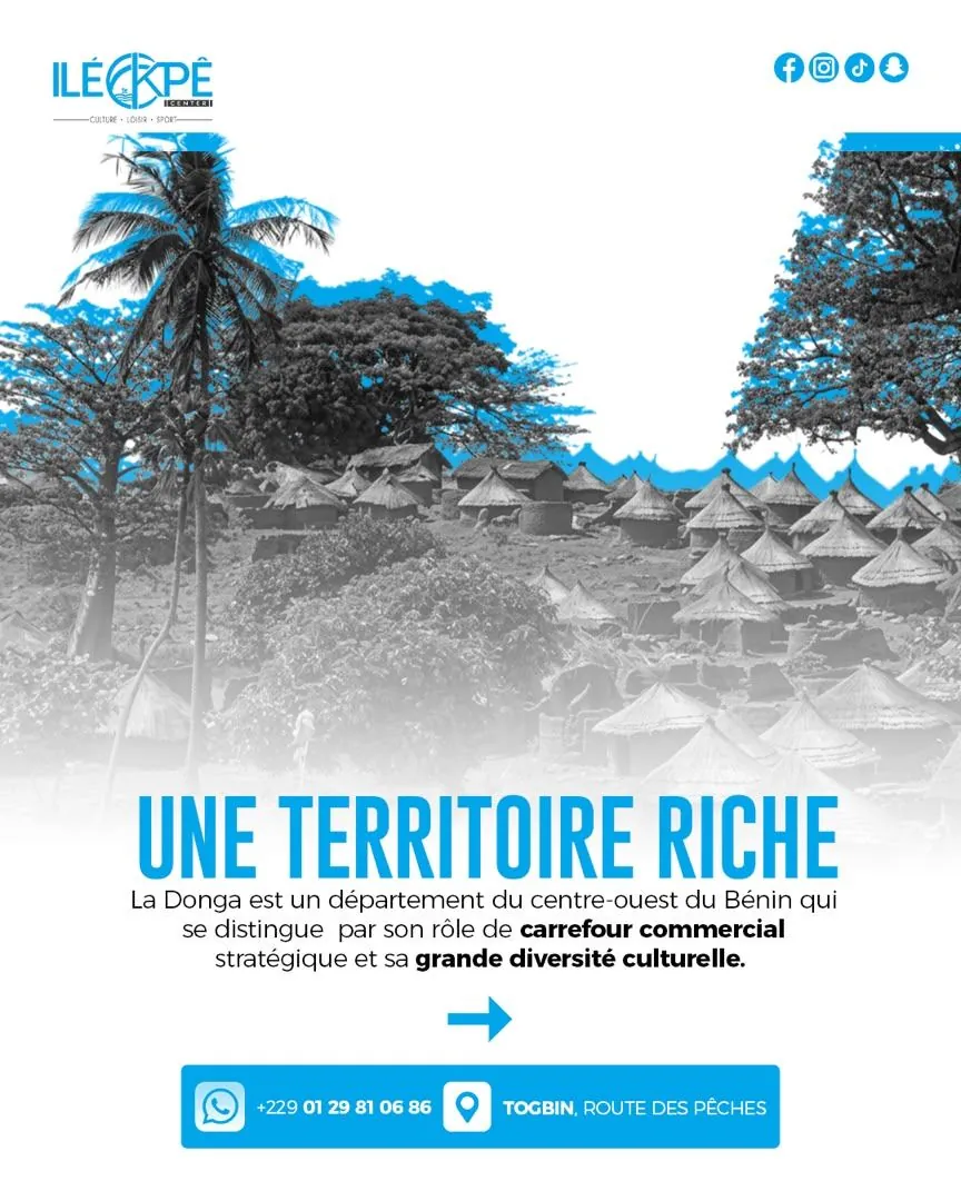 Village traditionnel de la Donga, un territoire riche au centre-ouest du Bénin