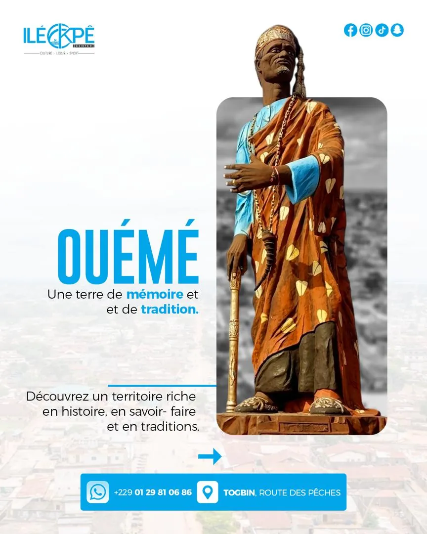 Statue royale à Ouémé, terre de mémoire et de tradition