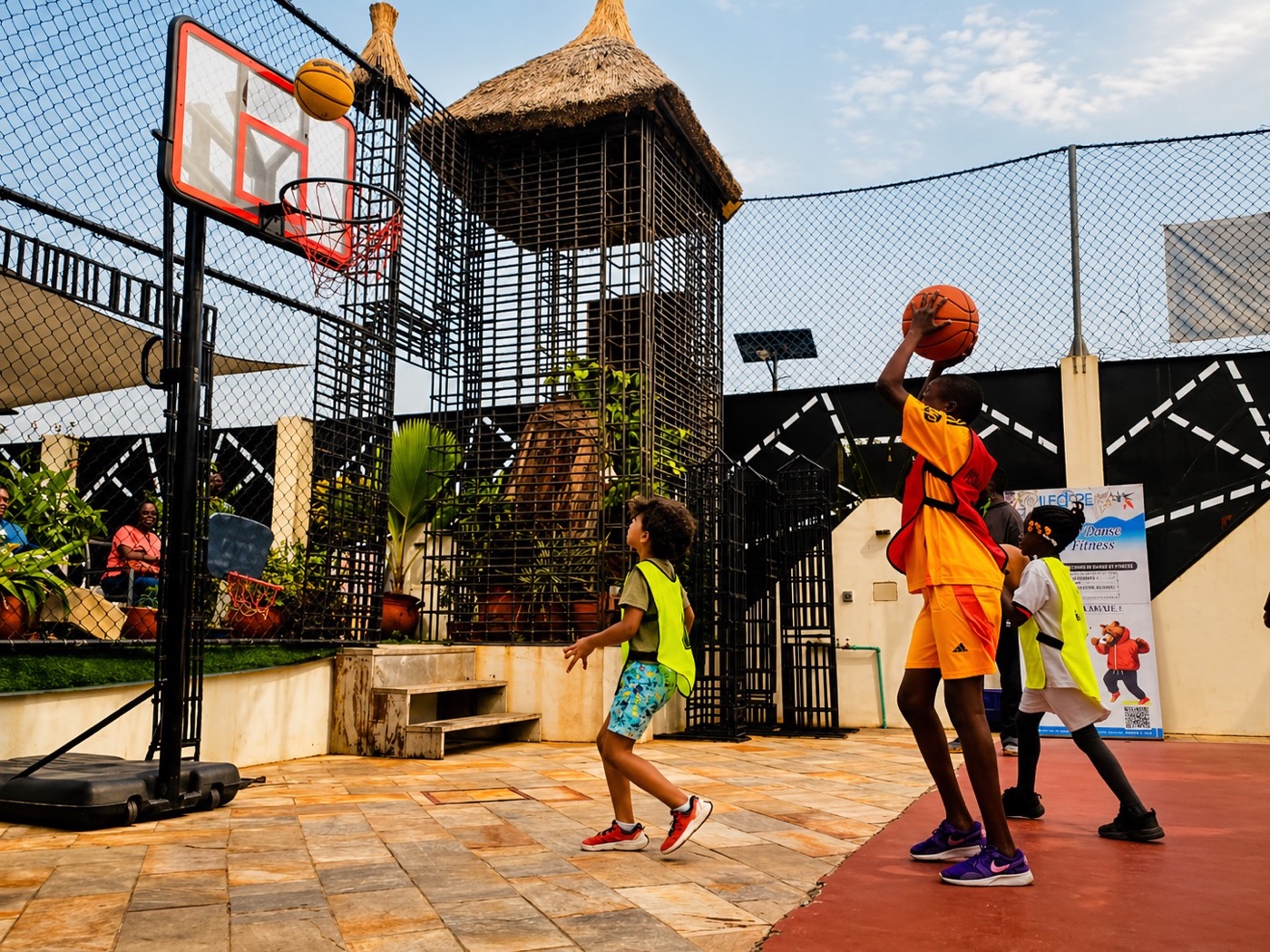 Activité basket à Ilé Ôkpè